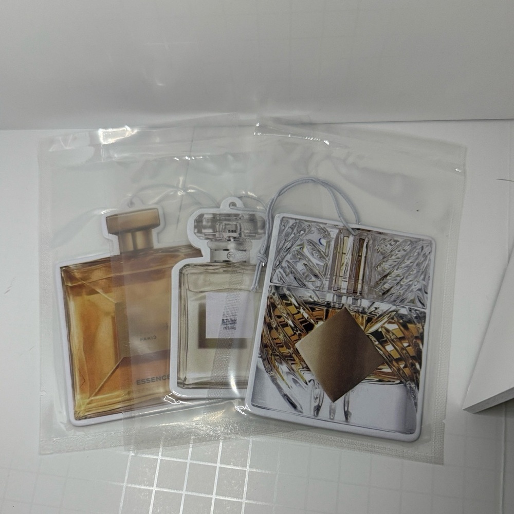 Perfume Bottle shaped Air Fresheners Set of 3